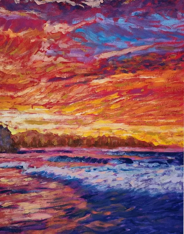 oil painting sunset4