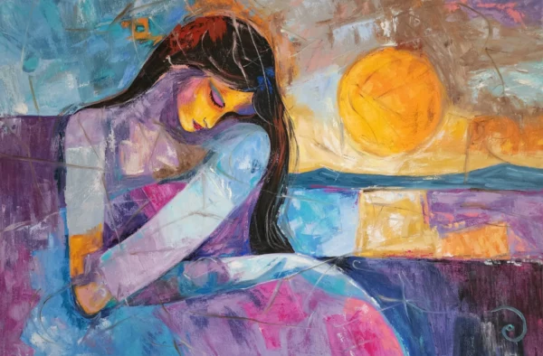 untitled oil painting by manu
