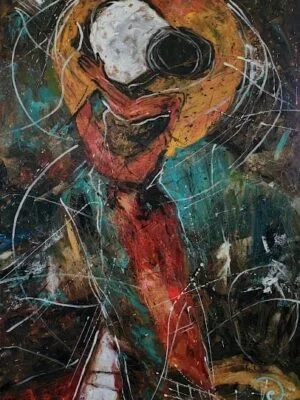 The Embrace Oil painting by manu the embrace