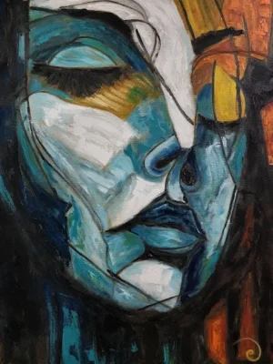dancer-oil-painting-by-manu Untitled Oil Painting