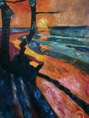 sunset-5-oil-painting-by-manu sunset-5 oil paint